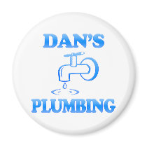 Dan's Plumbing magnets by CustomNameProducts Dan's Plumbing magnets