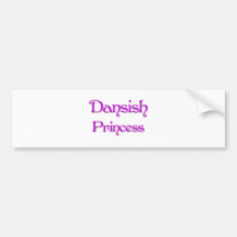 Dansish Princess Bumper Sticker