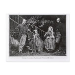 Dante, Christina, Frances and William Rossetti Post Cards