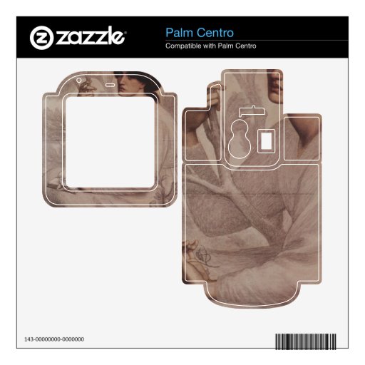 Dante Gabriel Rossetti - Daydream Palm Centro Decal