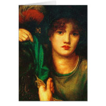 Dante Gabriel Rossetti Greensleeves card