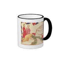 Dante purifying himself before entering mug