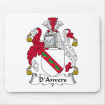 D'Anvers Family Crest Mousepad