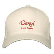 Danyl Name Cap / Hat embroidered hats by toppings Danyl Name Cap / Hat embroidered hats