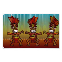 Danza africana tribal impresiones fotográficas