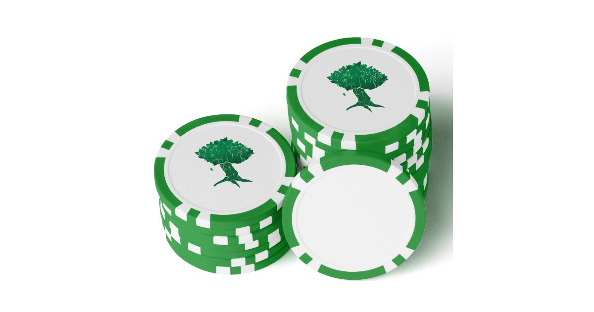 Z striped clay poker chips