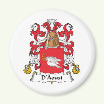 D'Aoust Family Crest Magnet