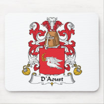 D'Aoust Family Crest Mousepad