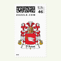 D'Aoust Family Crest Stamps
