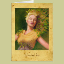 Daphne Goddess with Antique Parchment cards