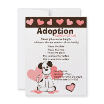 Daphne the Adopted Dog Personalized Invitations