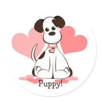 Daphne the Adopted Dog Sticker