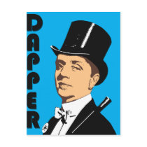 Dapper Drake Party Greeting Card postcards by Funkart Dapper Drake Party Greeting Card postcards