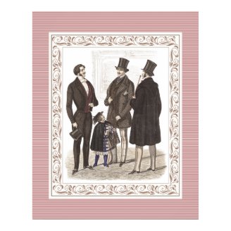 Dapper Gentlemen of Elegant Biedermeier Period Posters