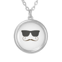 Dapper Mustache Personalised Necklace