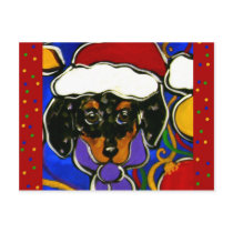 Dapple Doxie Christmas postcards by Art_by_Joanne Dapple Doxie Christmas postcards