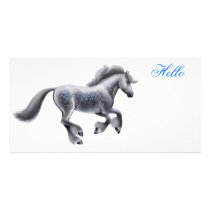 Dapple Gray Draft Horse Photo Card photo cards by twopurringcats Dapple Gray Draft Horse Photo Card photo cards