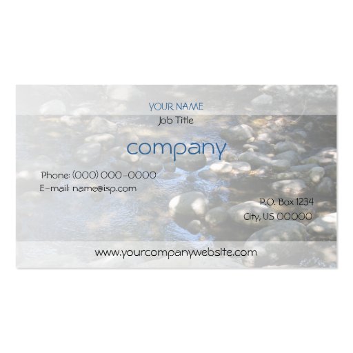Dappled Creek Profile Card Business Card (front side)