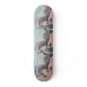 Dappled Grey Horse Jumping Skateboard