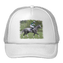 Dappled Grey Race Horse Baseball Hat