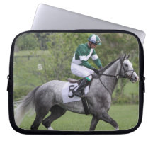 Dappled Grey Race Horse Electronics Bag Computer Sleeve