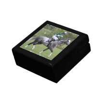 Dappled Grey Race Horse Gift Box