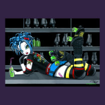 "Darby" Roller Derby Skate Girl Poster posters