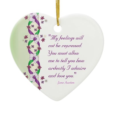Darcy Quote Customizable Ornament