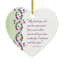 Darcy Quote Customizable Ornament ornaments