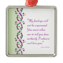 Darcy Quote Ornament ornaments