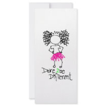 Dare 2 be different custom rack card