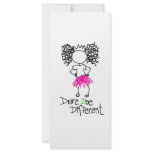 Dare 2 be different custom rack card