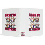 DARE TO BE DIFFERENT funny COWS binders