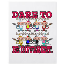 DARE TO BE DIFFERENT funny COWS Flyers