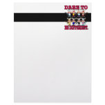 DARE TO BE DIFFERENT funny COWS Customized Letterhead