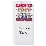 DARE TO BE DIFFERENT funny COWS Custom Rack Cards