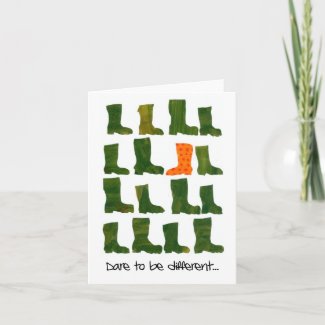 'Dare to be Different' Notecard card