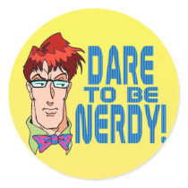 Dare to be Nerdy stickers by TheGalacticGroundhog Dare to be Nerdy stickers