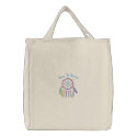 Dare to Dream Dreamcatcher - Pastel Colors embroidered bags by naturetees Dare to Dream Dreamcatcher - Pastel Colors embroidered bags