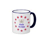 Dare To Win Badminton Mugs