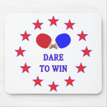 Dare to Win Ping Pong Mouse Pad