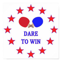 Dare to Win Ping Pong Poster