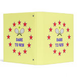 Dare to Win Tennis Binder