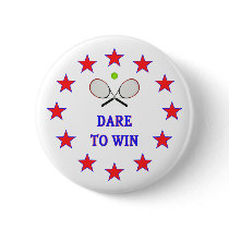 Dare to Win Tennis Pin