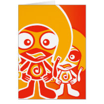 Daredevil Mascot cards by KawaiiPunk Daredevil Mascot cards