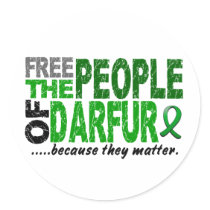 Darfur FREE THE PEOPLE stickers by awarenessgifts Darfur FREE THE PEOPLE stickers