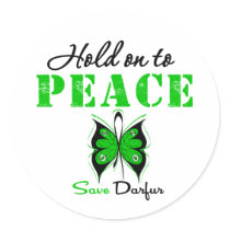 Darfur Hold on to Peace stickers by giftsforawareness Darfur Hold on to Peace stickers