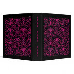 Daring Pink Damask Miss Victoria Binder