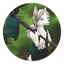 Darius Round Sticker