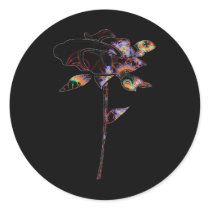 Dark Abstract Rose stickers